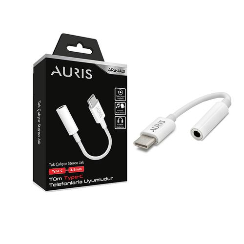 Auris JA01 Aux Type-C Kulaklık Dönüştürücü 3,5mm Jack Stereo Ses