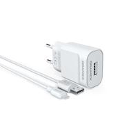 Dramex D21L Lightning 2.1A Charge Adapter & Charge Data Cable Set