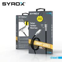 Syrox C133AT USB to Type-C 3.0 Amp Fast Charging Cable High-Quality Braided Cable, 119cm Cable Length