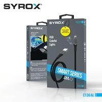 Syrox C136AL Usb-A To Lighting 5V 2.4A LED Data & Charging Cable