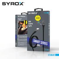 Syrox C136AT Usb-A to Type C 5V 3.0A LED Data & Charging Cable