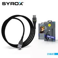 Syrox C136AT Usb-A to Type C 5V 3.0A LED Data & Charging Cable