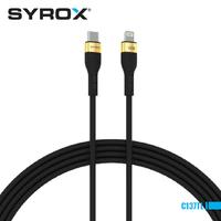 Syrox C137TL Type-C to Lightning 30WPD Fast Charging Cable High-Quality Silicone, 121cm Cable Length