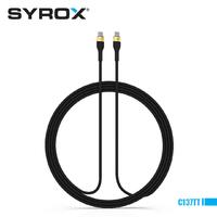 Syrox C137TT Type-C to Type-C 60WPD Hızlı Şarj Kablosu Yüksek Kalitel Silikonlu 121cm Kablo Uzunluğu