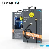 Syrox C137TT Type-C to Type-C 60WPD Fast Charging Cable High-Quality Silicone, 121cm Cable Length