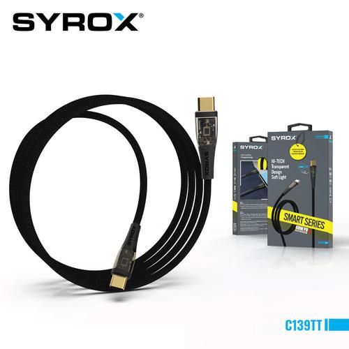 Syrox C139TT Type-C to Type-C Charging and Data Cable 60W PD Ultra-Fast Charging