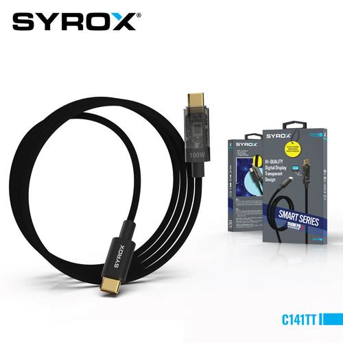 Syrox C141TT Type-C To Type-C 100W 20V 5A Data & Charging Cable