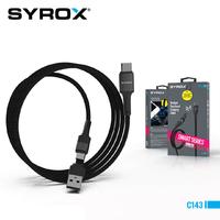 Syrox C143 60W 2 In 1 Çoklu Şarj & Data Kablosu USB To 2x Type-C PD 121 cm