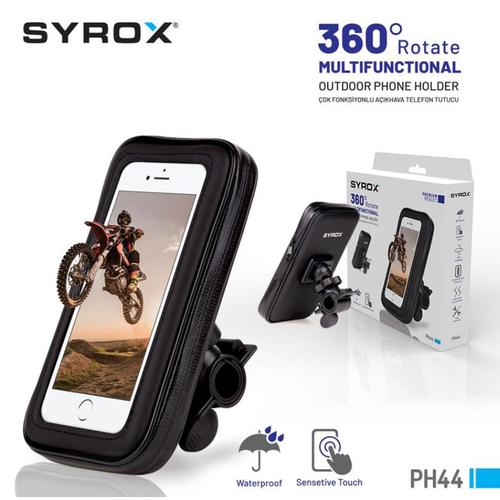 Syrox PH44 Motorcycle Phone Holder + Case Protection